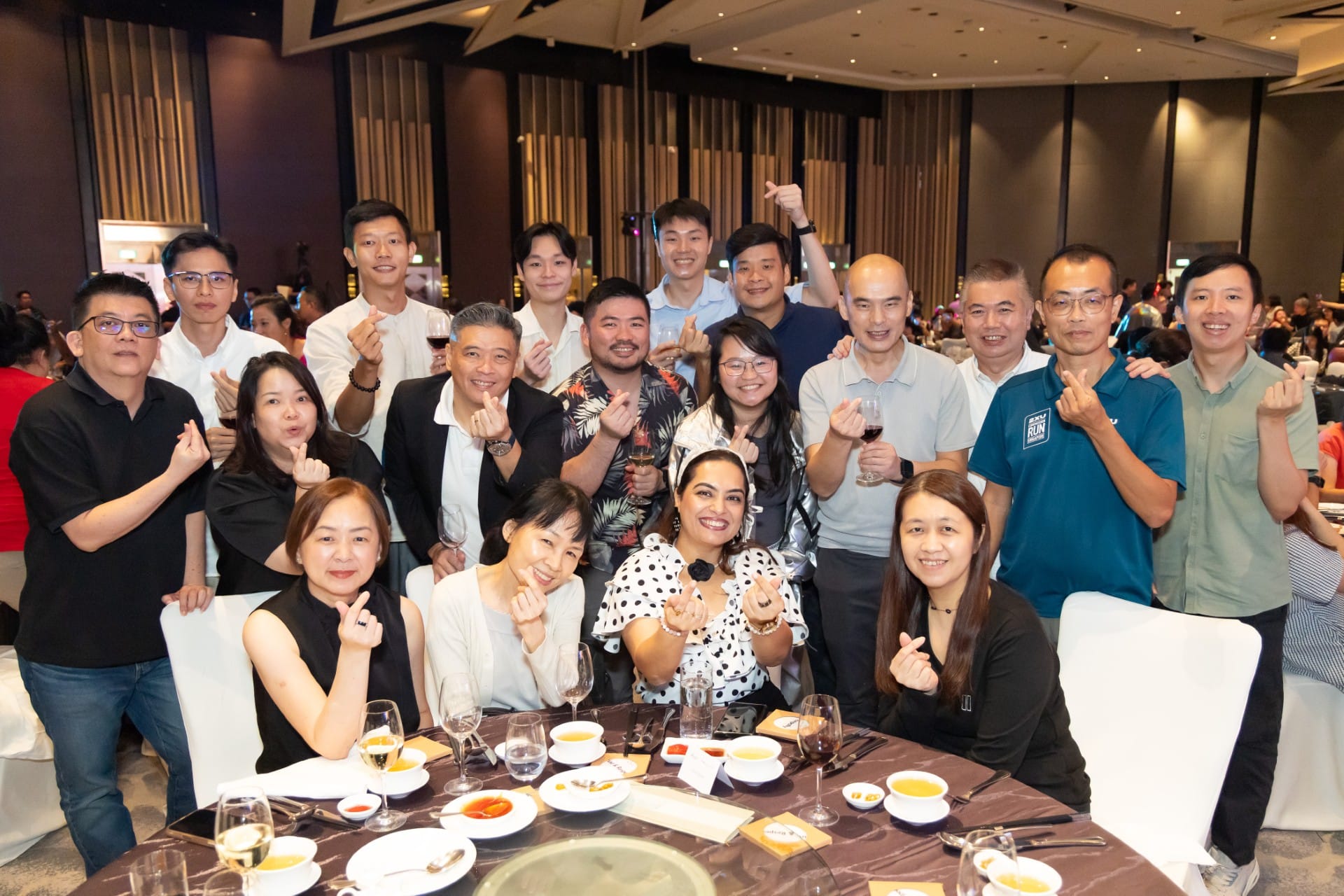 Photo of 18 ALPS staff taken at ALPS Anniversary Dinner